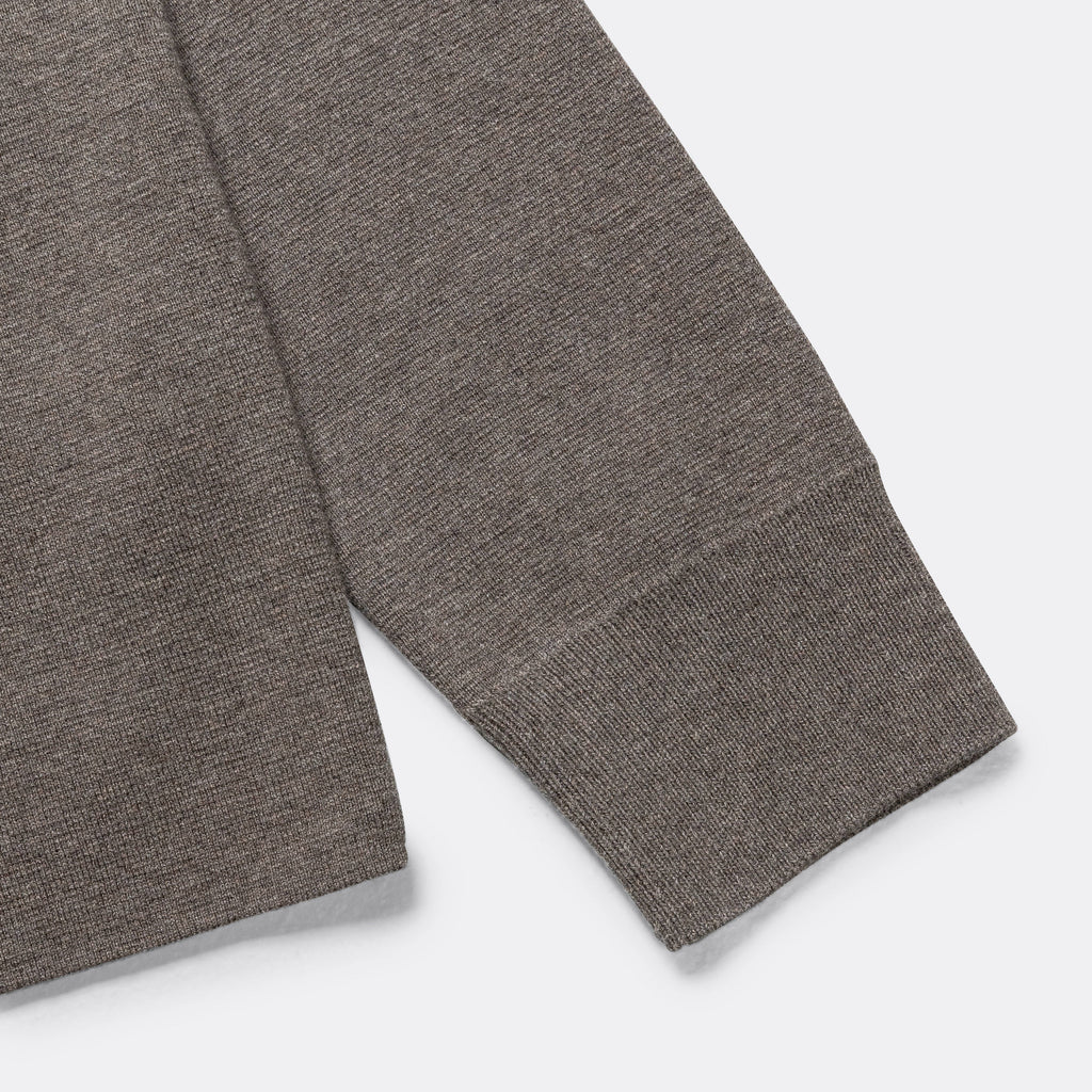 Kian Merino Cotton Milano Polo - Warm Grey