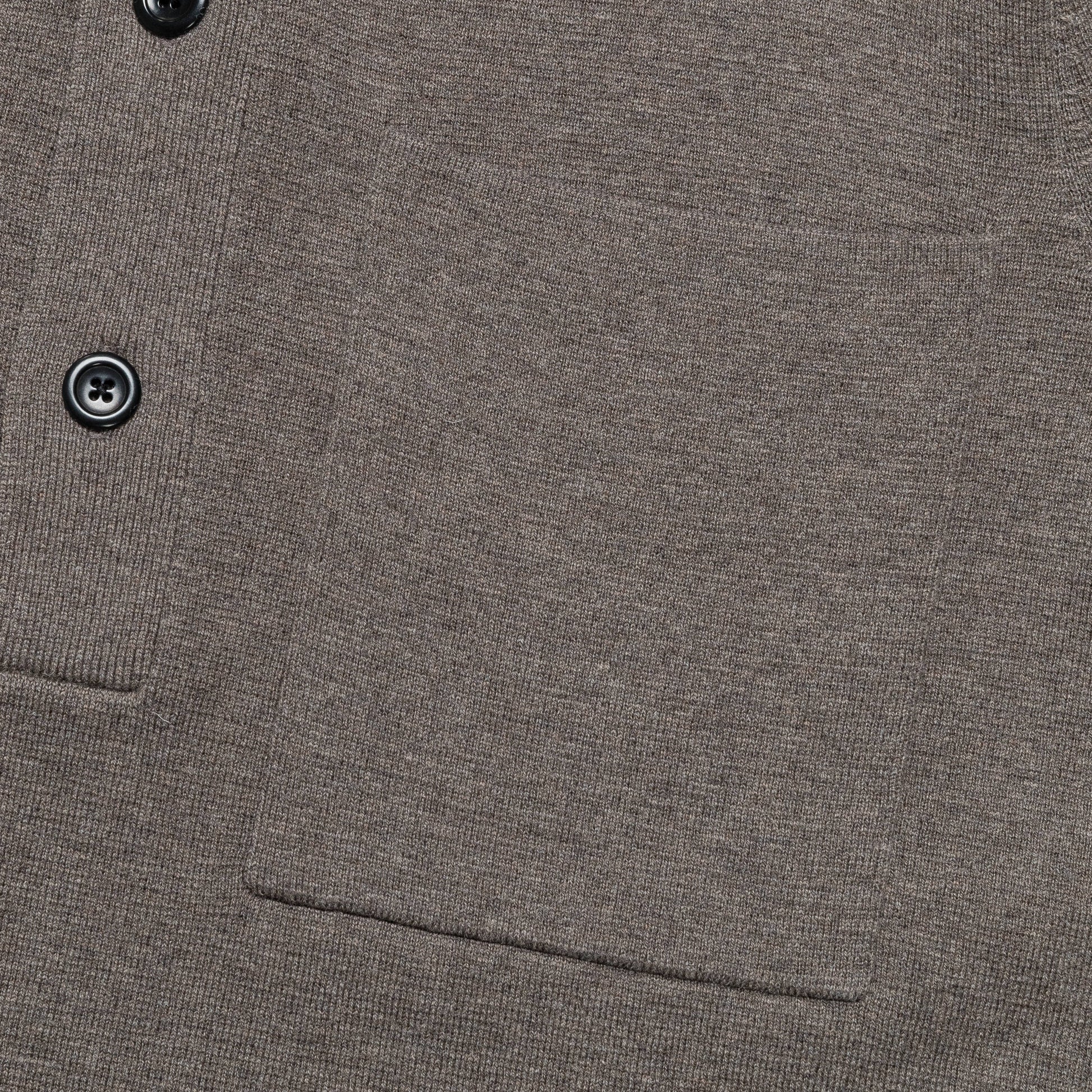 Kian Merino Cotton Milano Polo - Warm Grey