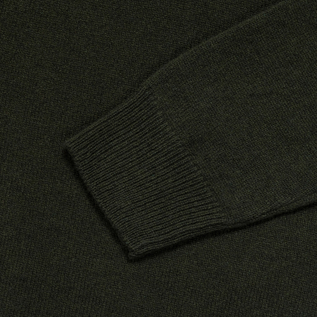Kirk Merino Lambswool Turtleneck - Army Green