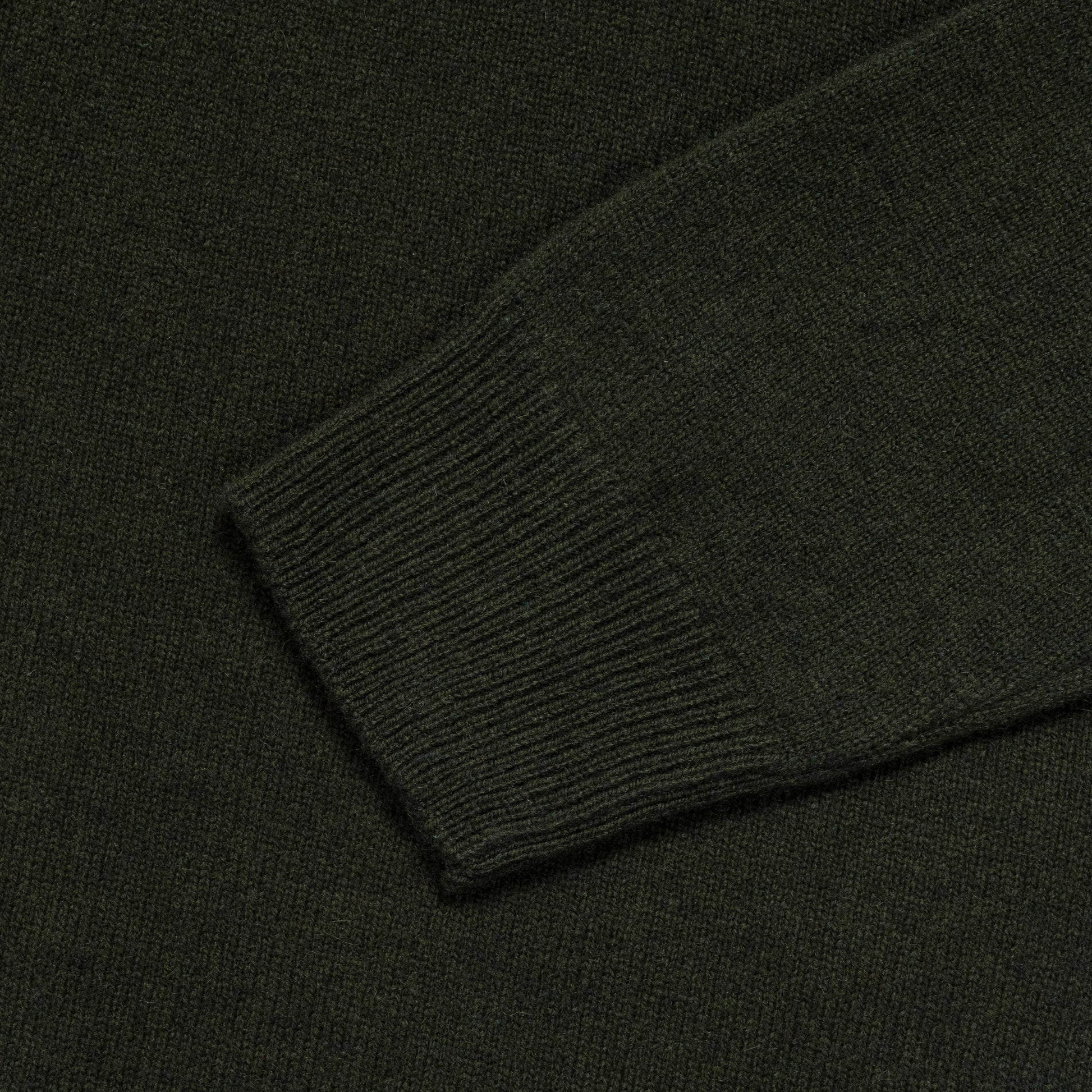 Kirk Merino Lambswool Turtleneck - Army Green