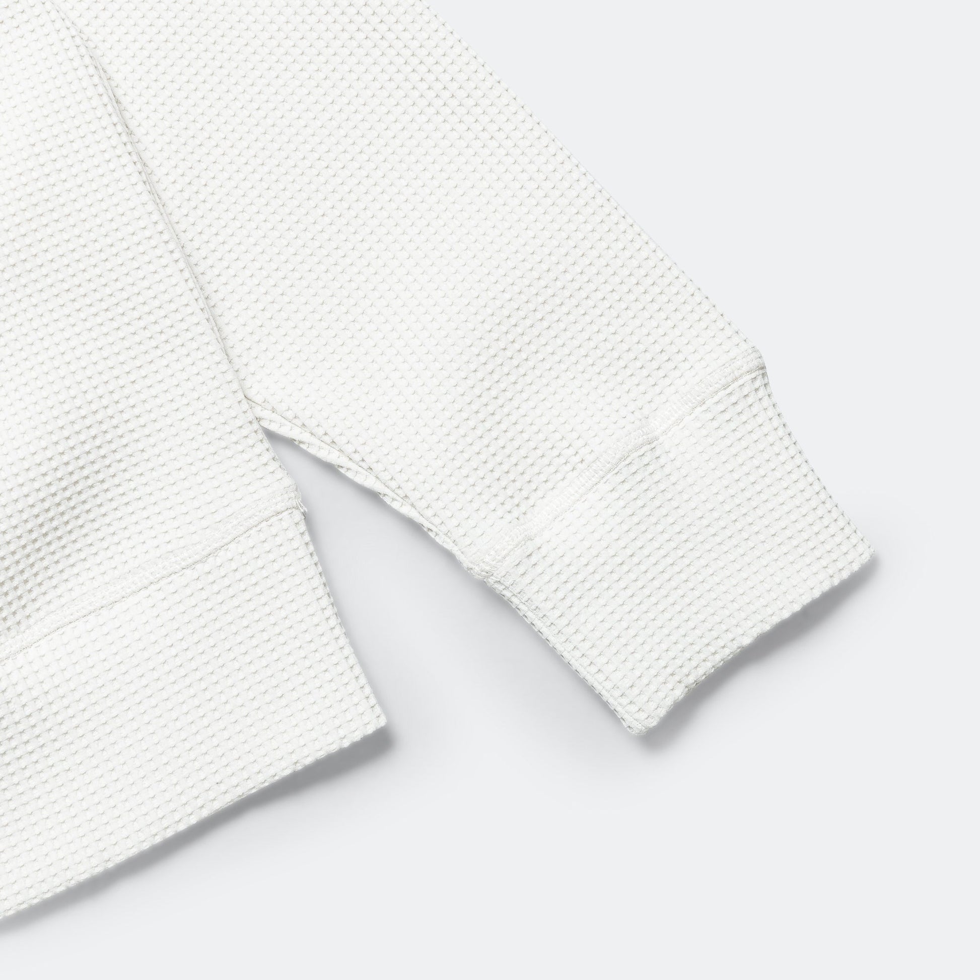 Kristian Relaxed Tech Waffle Sweater - Lucid White