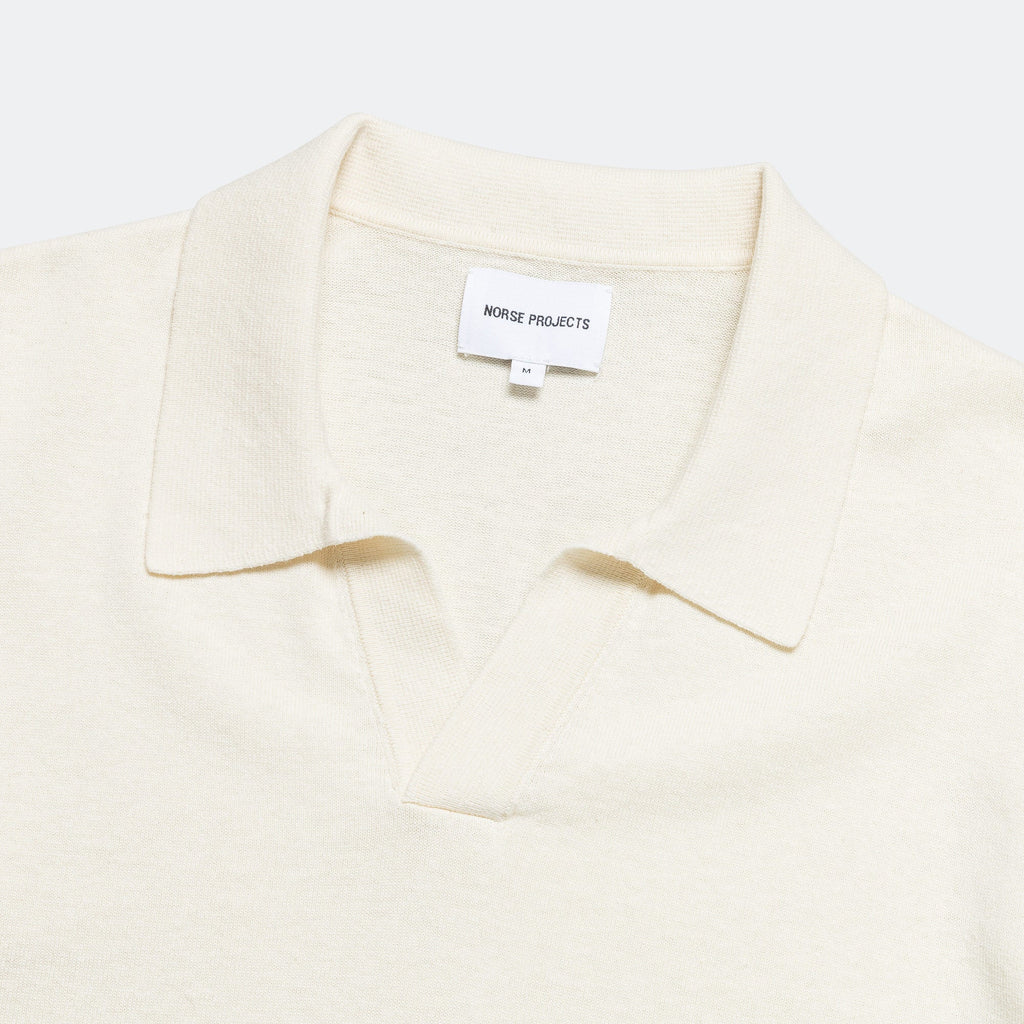 Leif Cotton Linen Polo - Kit White
