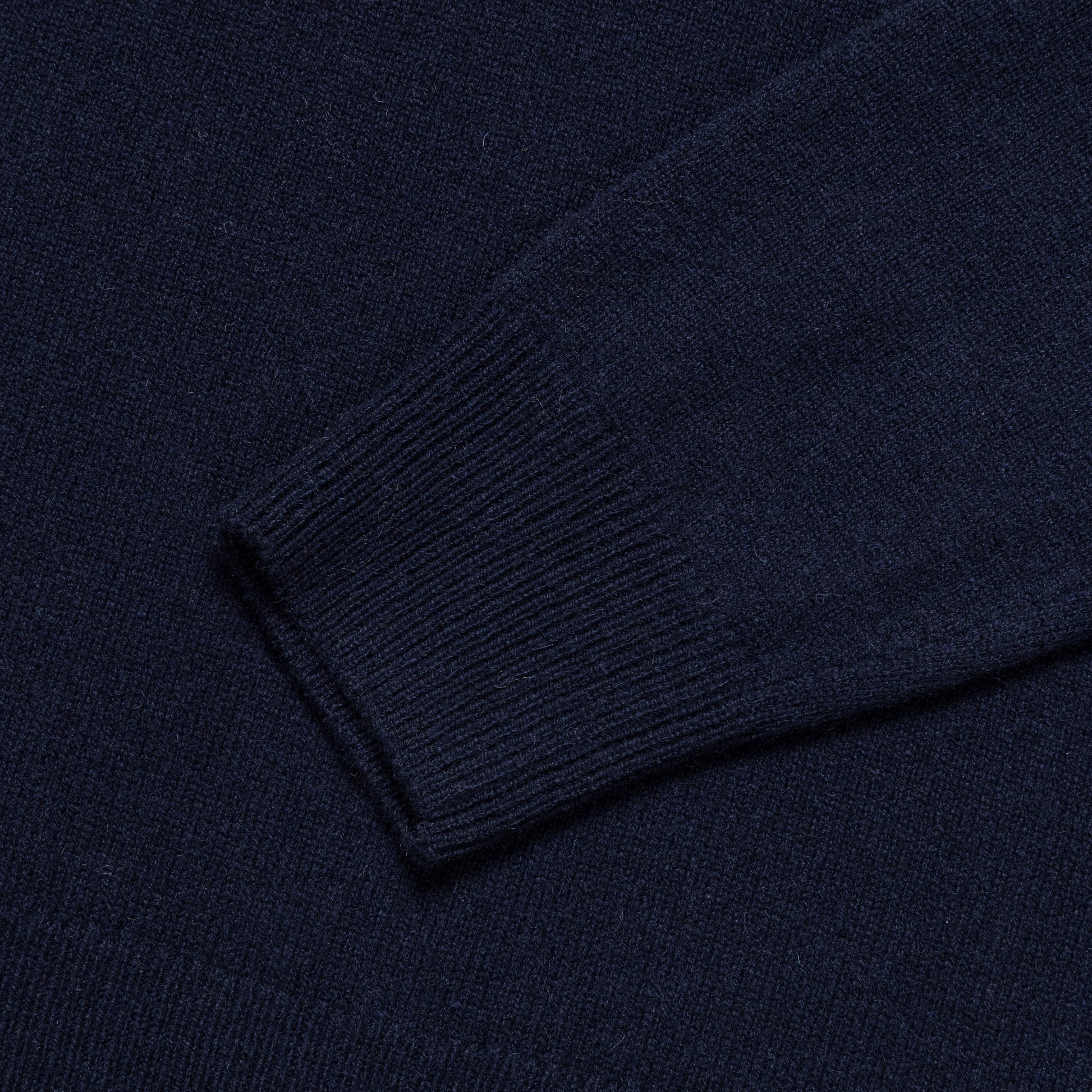 Marco Merino Lambswool Polo - Dark Navy