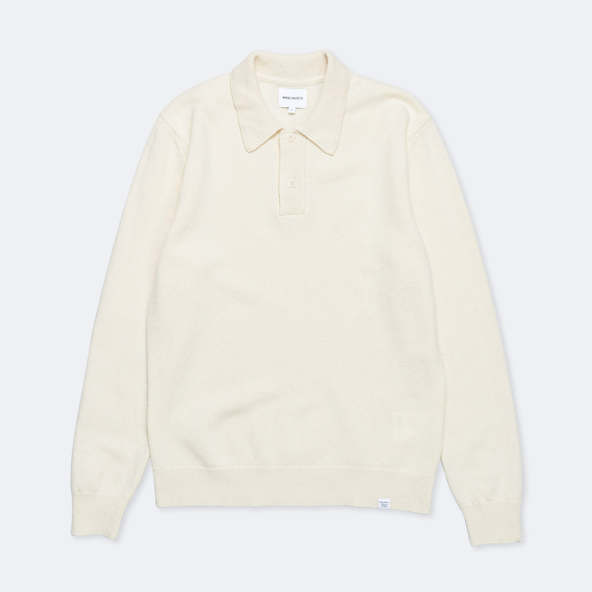 Marco Merino Lambswool Polo - Ecru