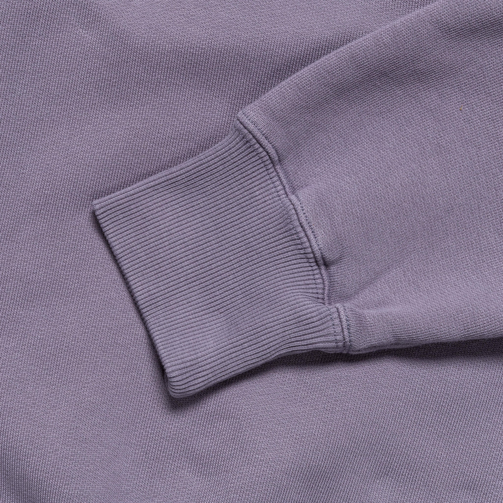 Marten Relaxed Organic Raglan Half Zip - Dusk Purple