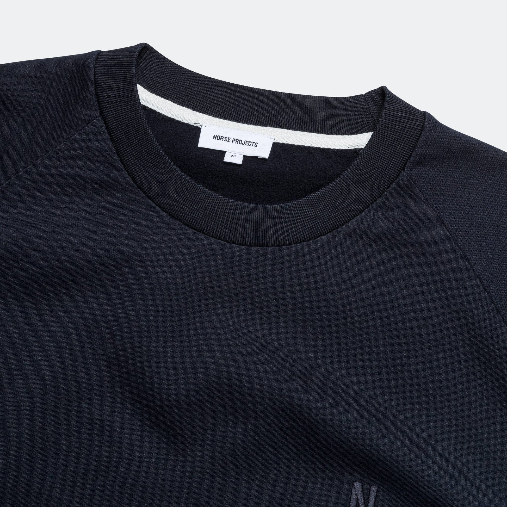 Marten Relaxed Organic Raglan Light Sweatshirt - Dark Navy