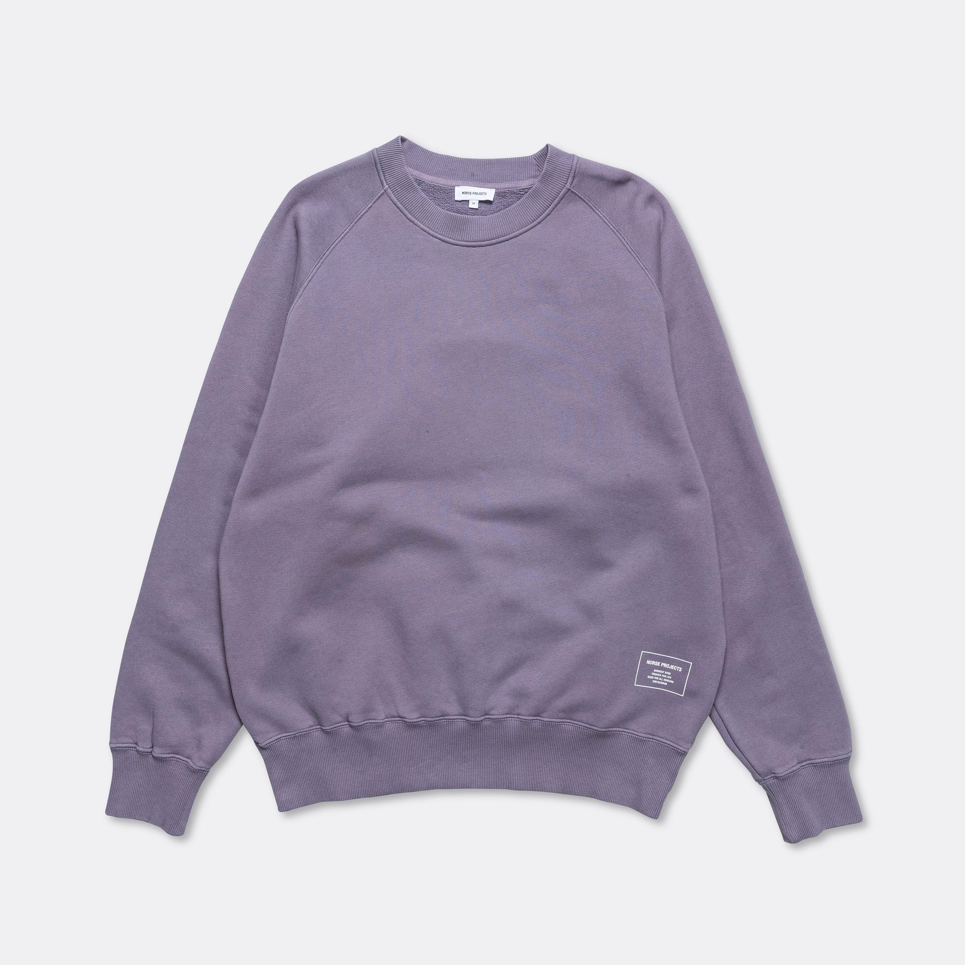 Marten Relaxed Organic Raglan Sweatshirt - Dusk Purple