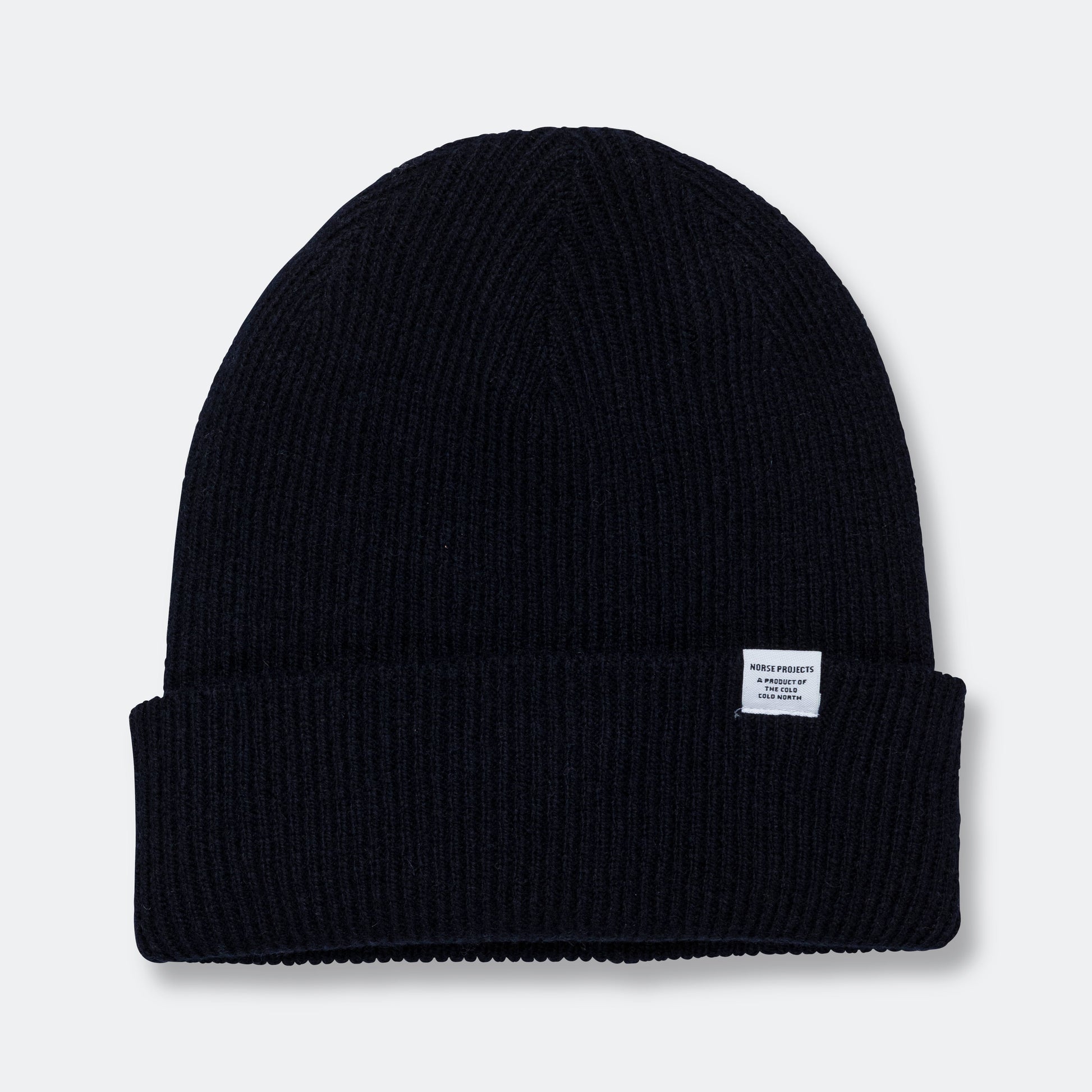 Merino Lambswool Beanie - Dark Navy