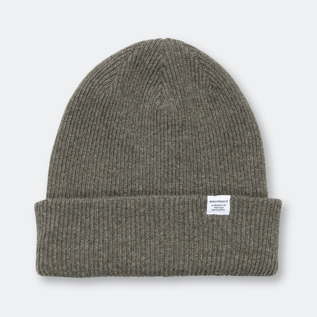 Merino Lambswool Beanie - Ivy Green