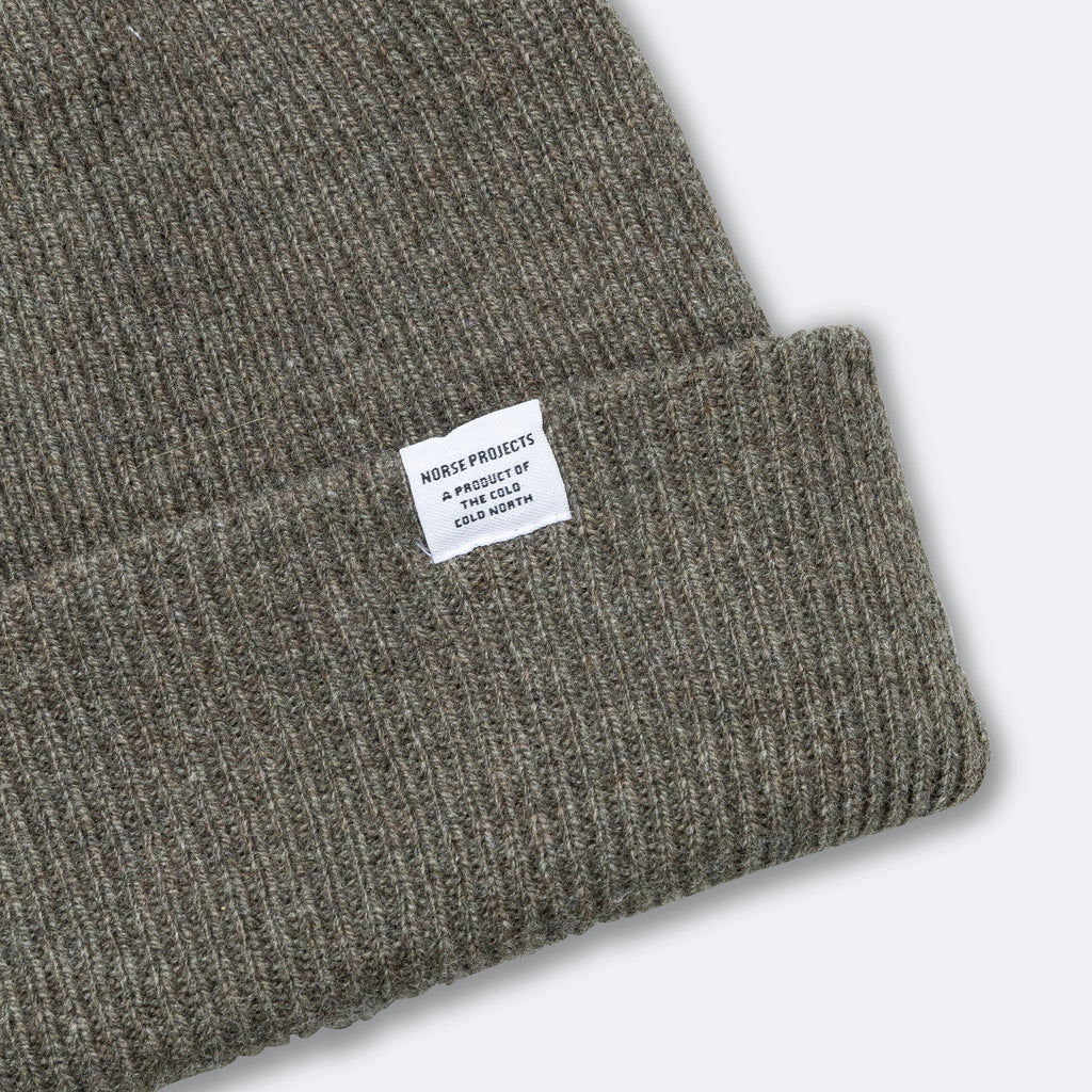 Merino Lambswool Beanie - Ivy Green