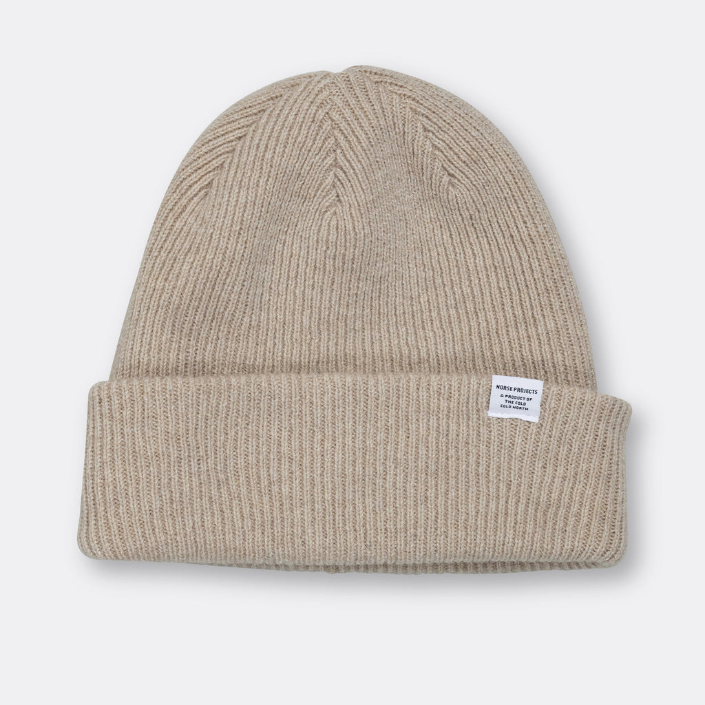 Merino Lambswool Beanie - Oatmeal