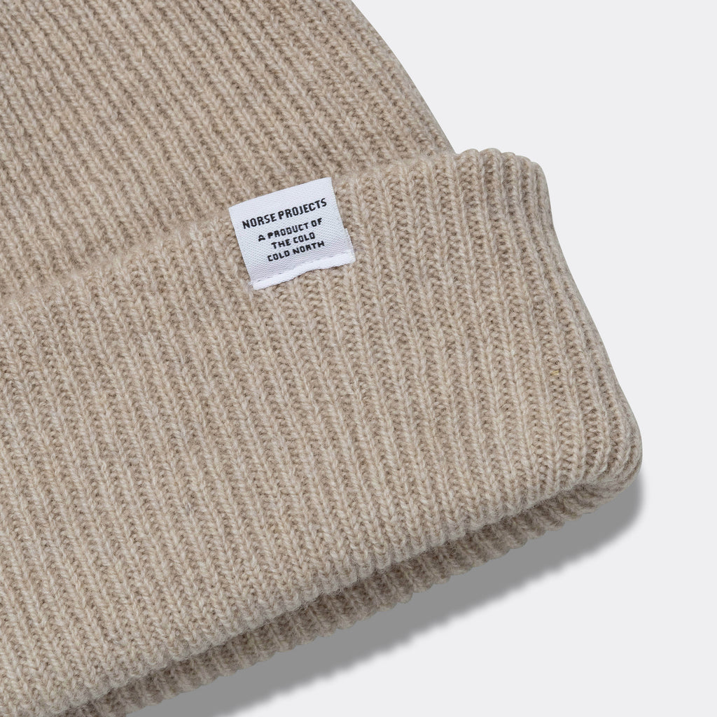 Merino Lambswool Beanie - Oatmeal