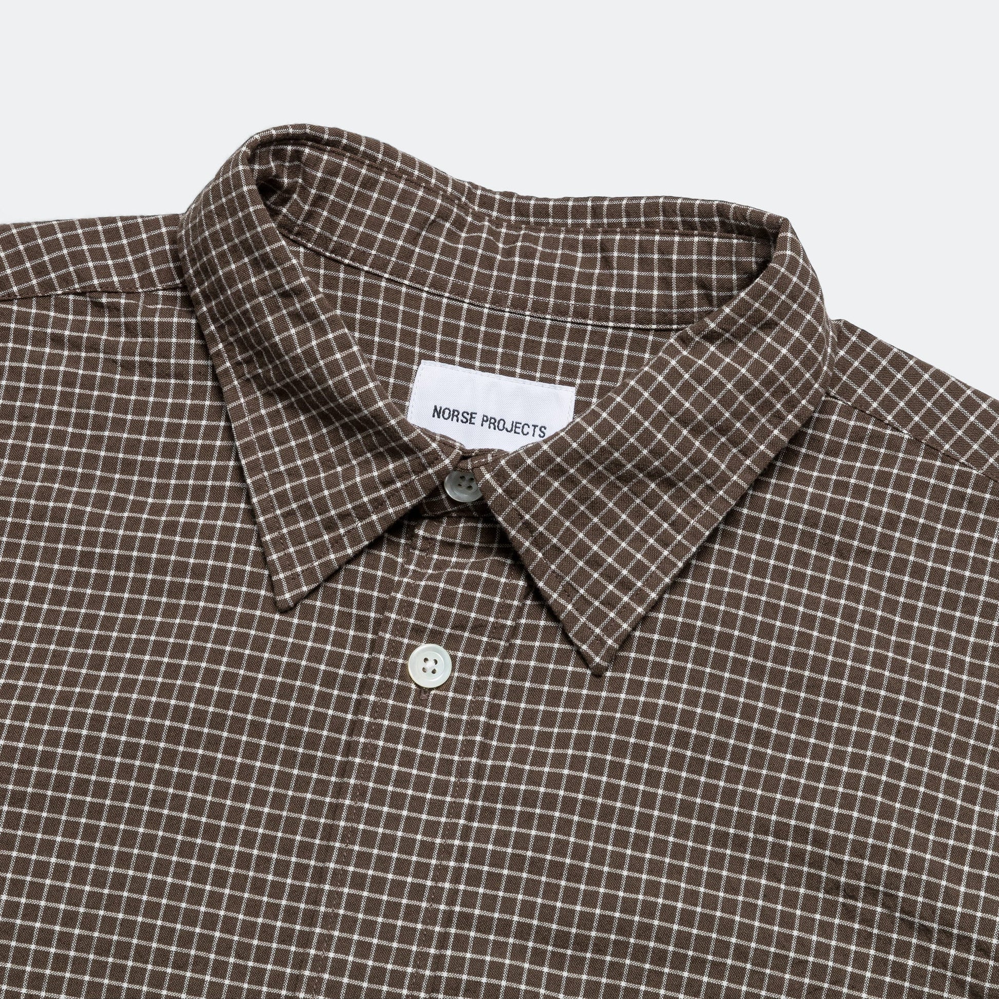 Mo Check Oversized Shirt - Taupe