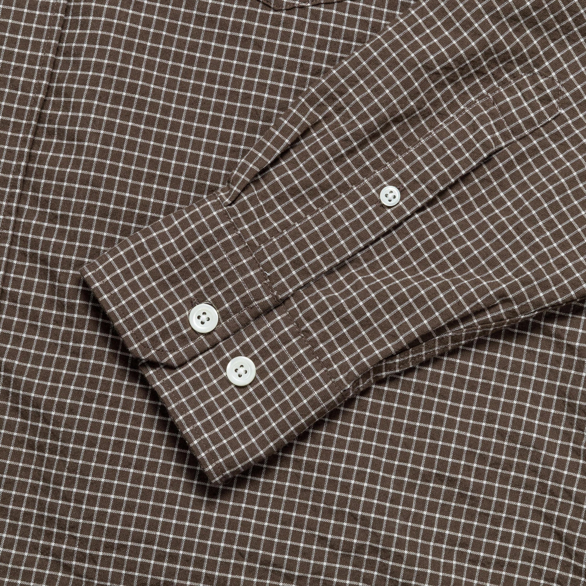Mo Check Oversized Shirt - Taupe