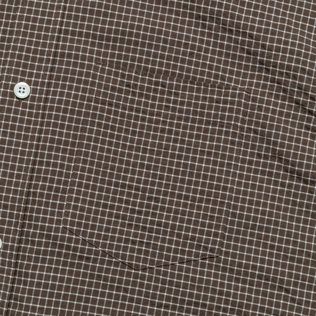 Mo Check Oversized Shirt - Taupe