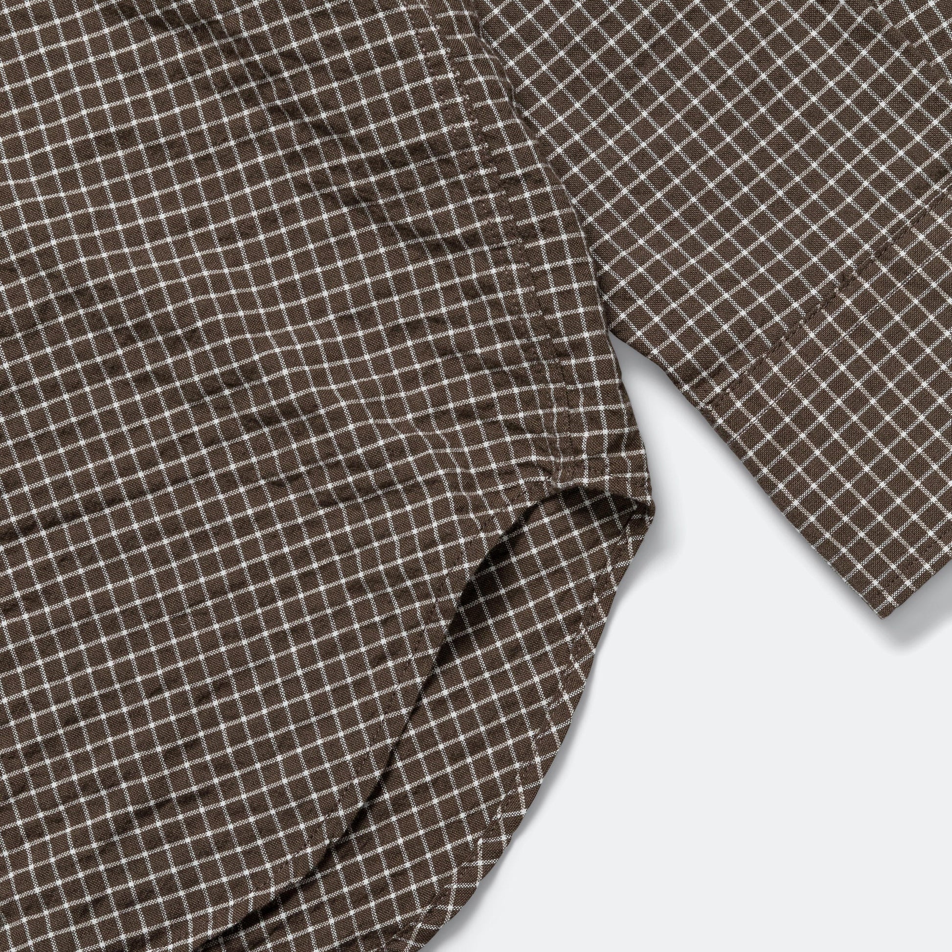 Mo Check Oversized Shirt - Taupe