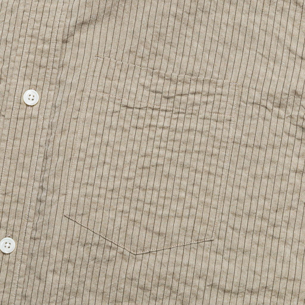 Mo Oversized Striped Shirt - Clay