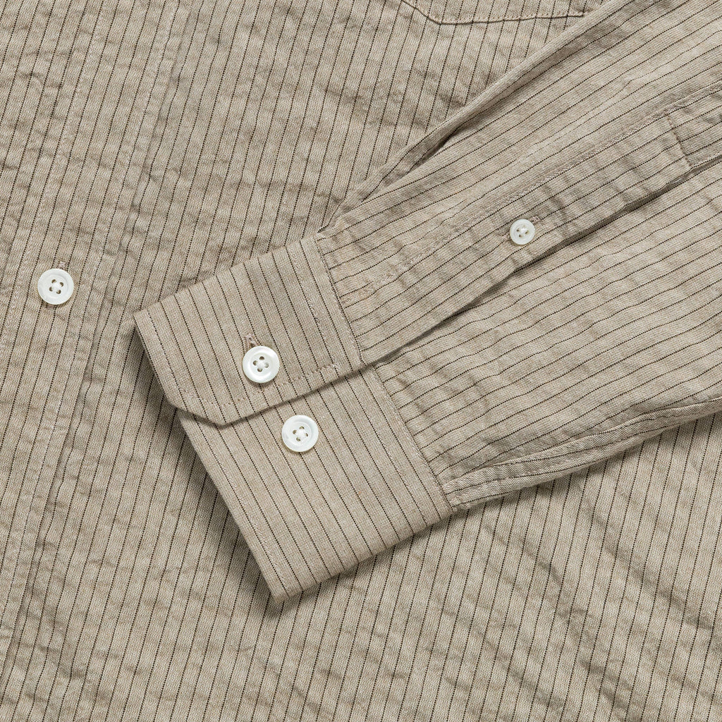 Mo Oversized Striped Shirt - Clay