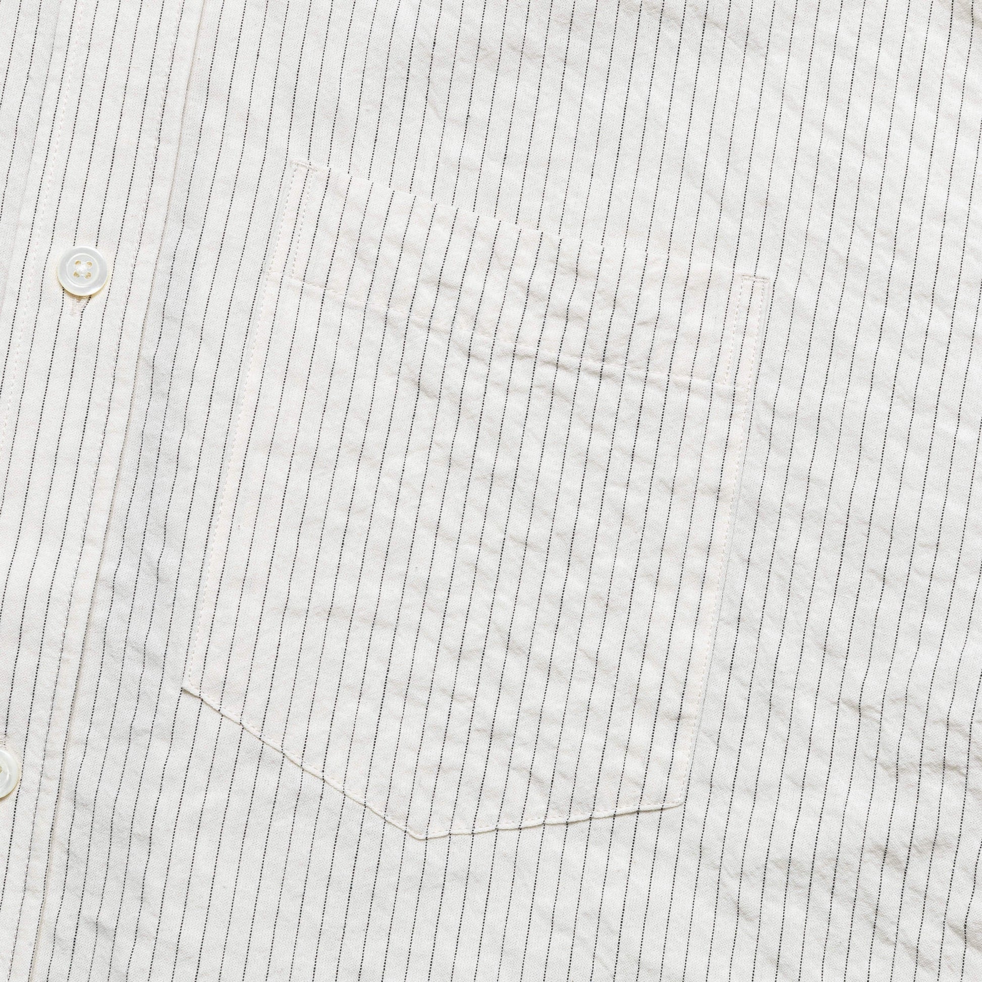 Mo Oversized Striped Shirt - Ecru