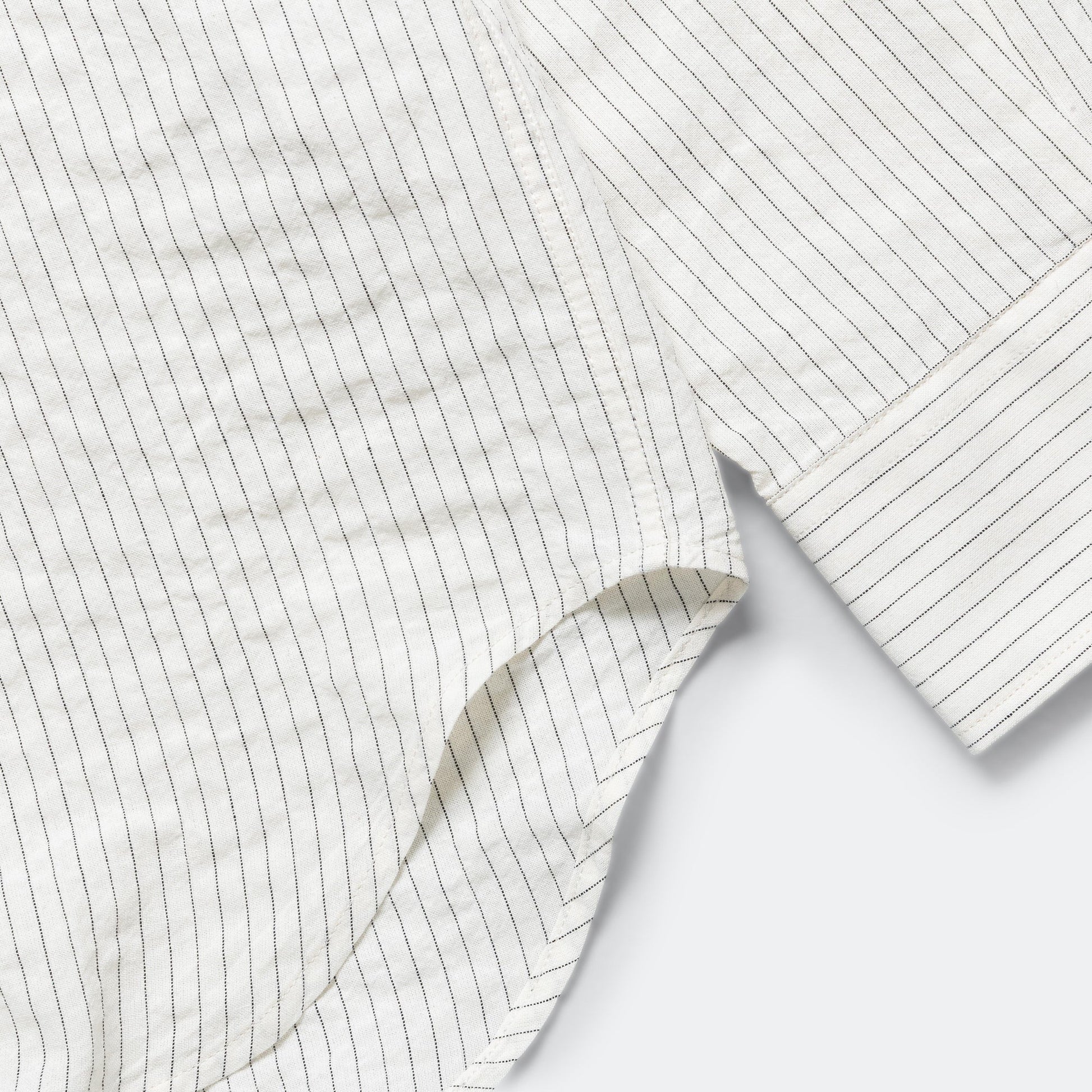 Mo Oversized Striped Shirt - Ecru