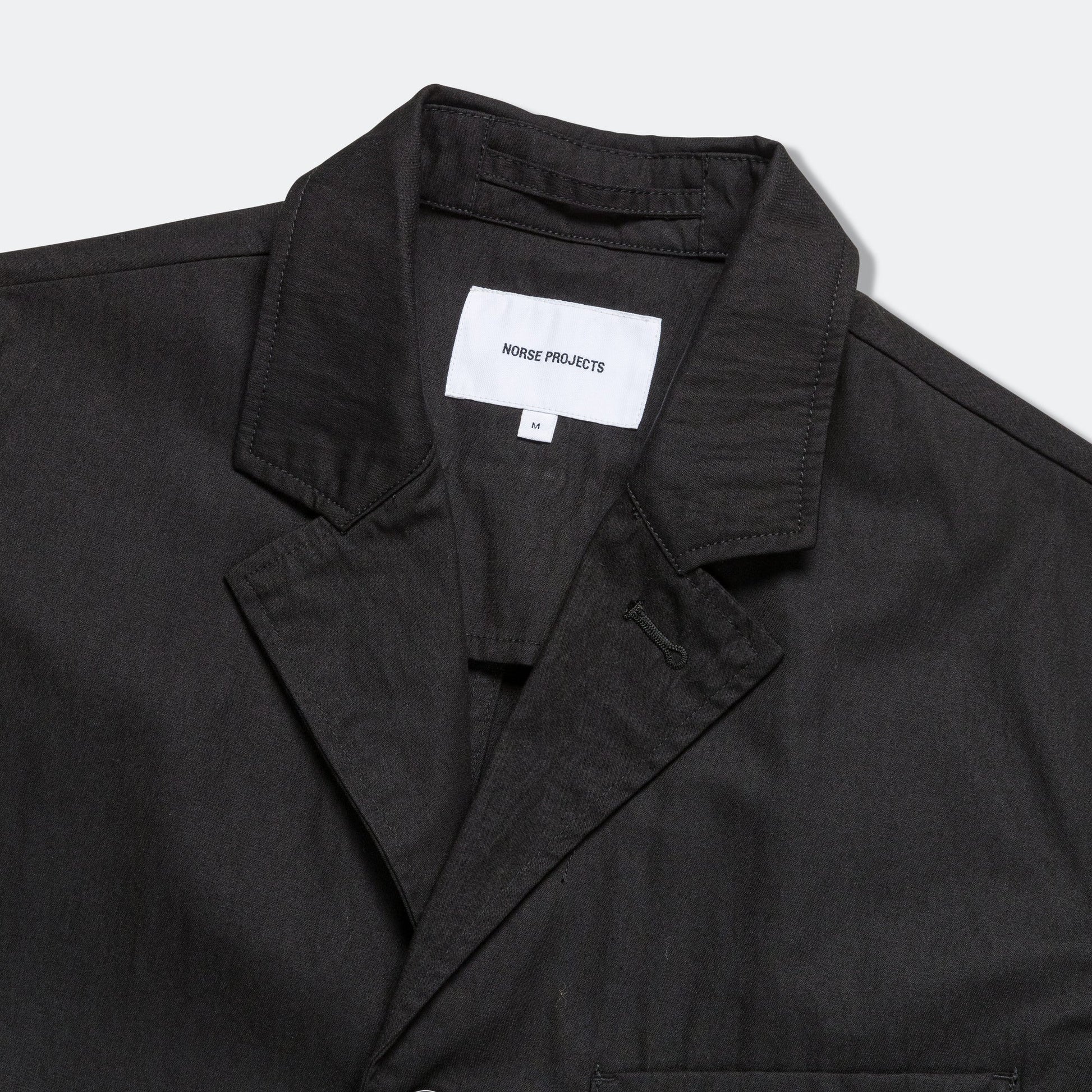 Nilas Fine Broken Twill Work Jacket - Black