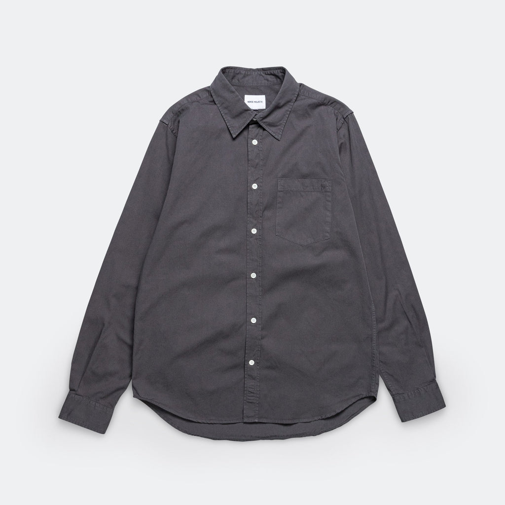 Osvald BD Twill Shirt - Norse Grey