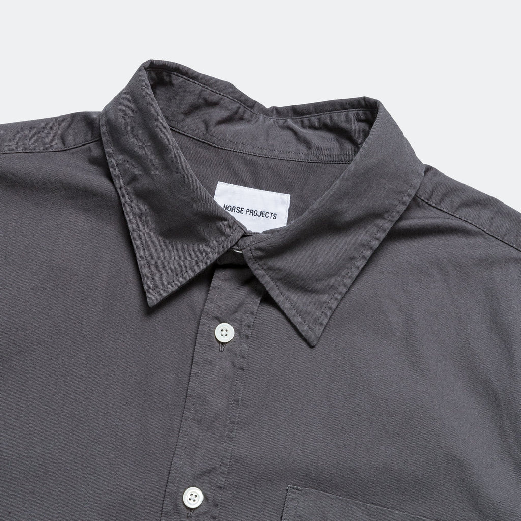 Osvald BD Twill Shirt - Norse Grey