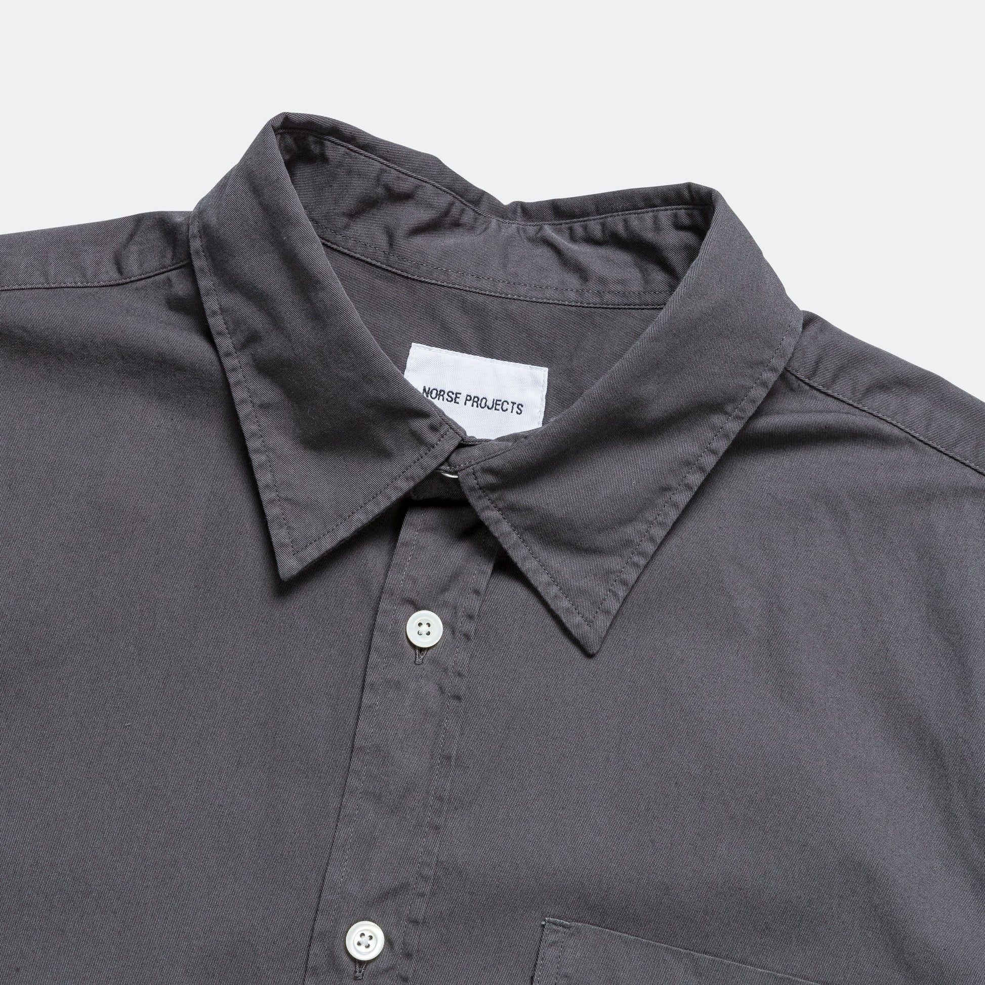 Osvald BD Twill Shirt - Norse Grey
