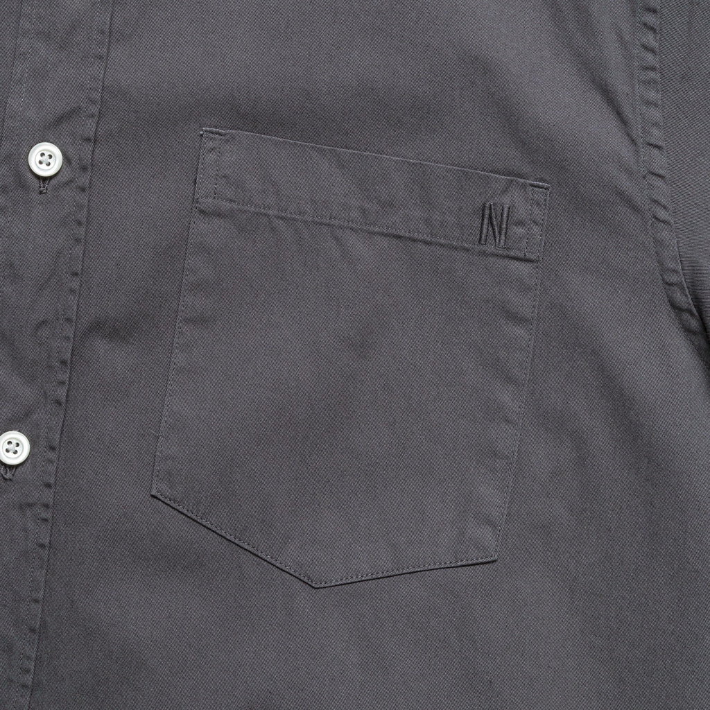 Osvald BD Twill Shirt - Norse Grey