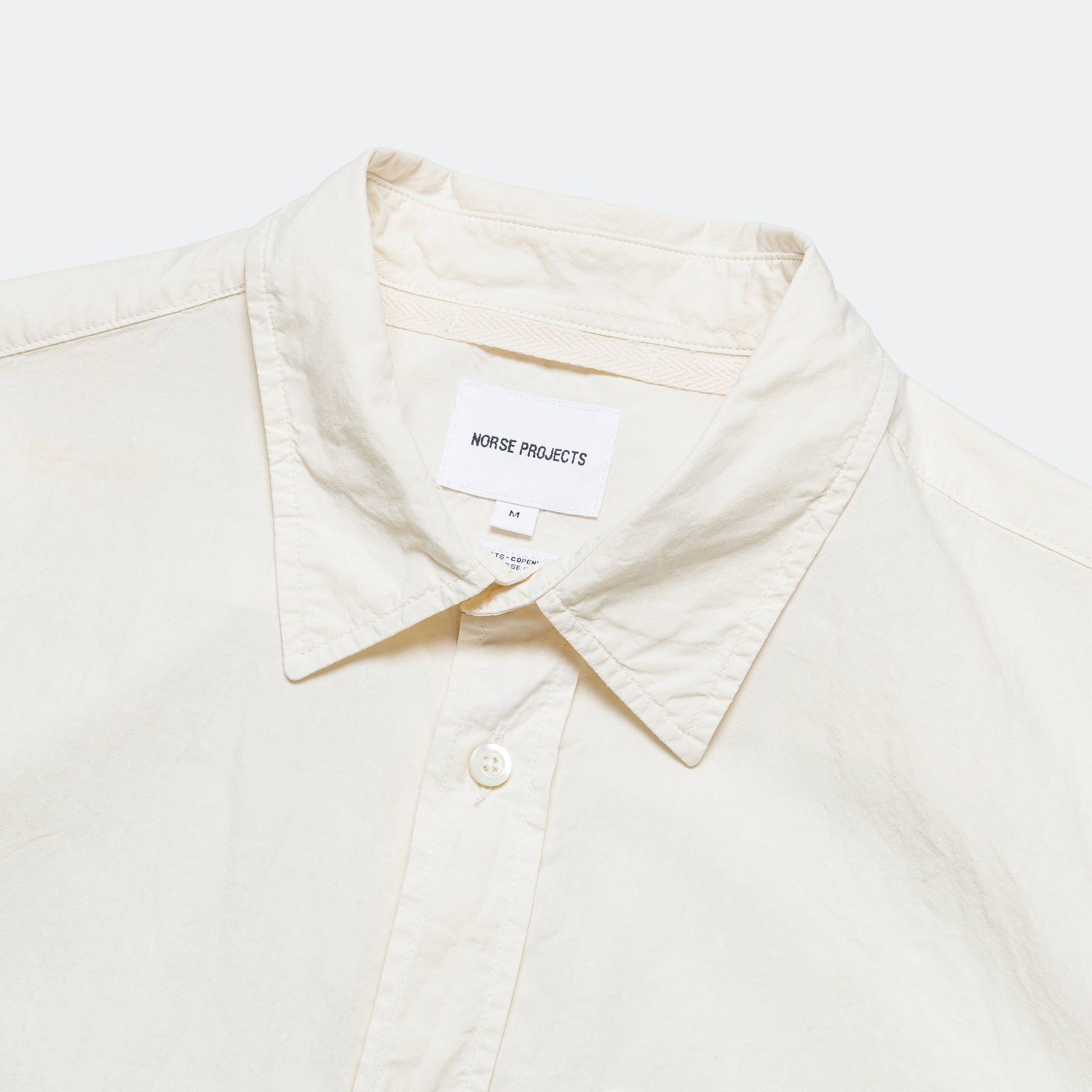 Osvald Cotton Tencel Shirt - Enamel White