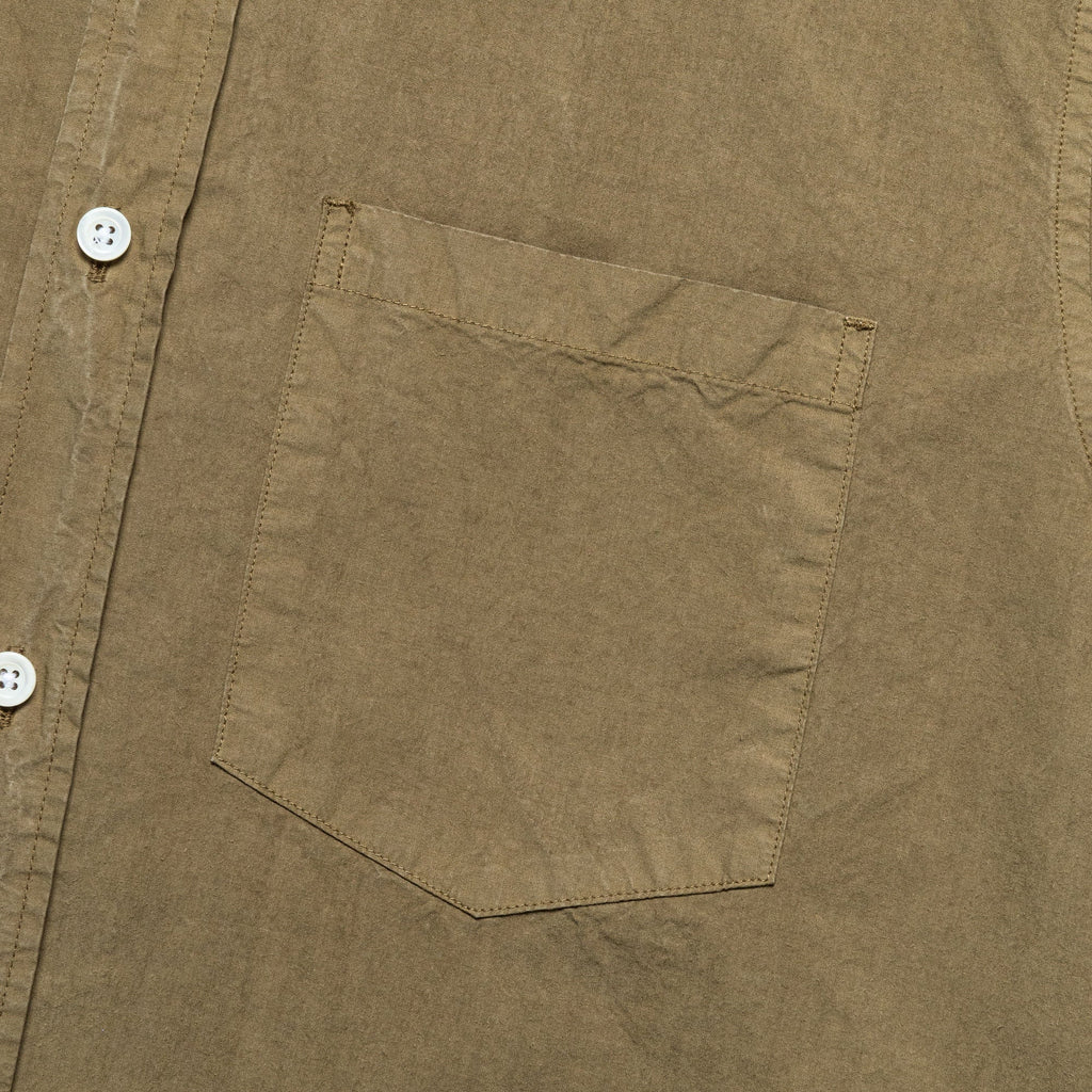 Osvald Cotton Tencel Shirt - Sitka Green