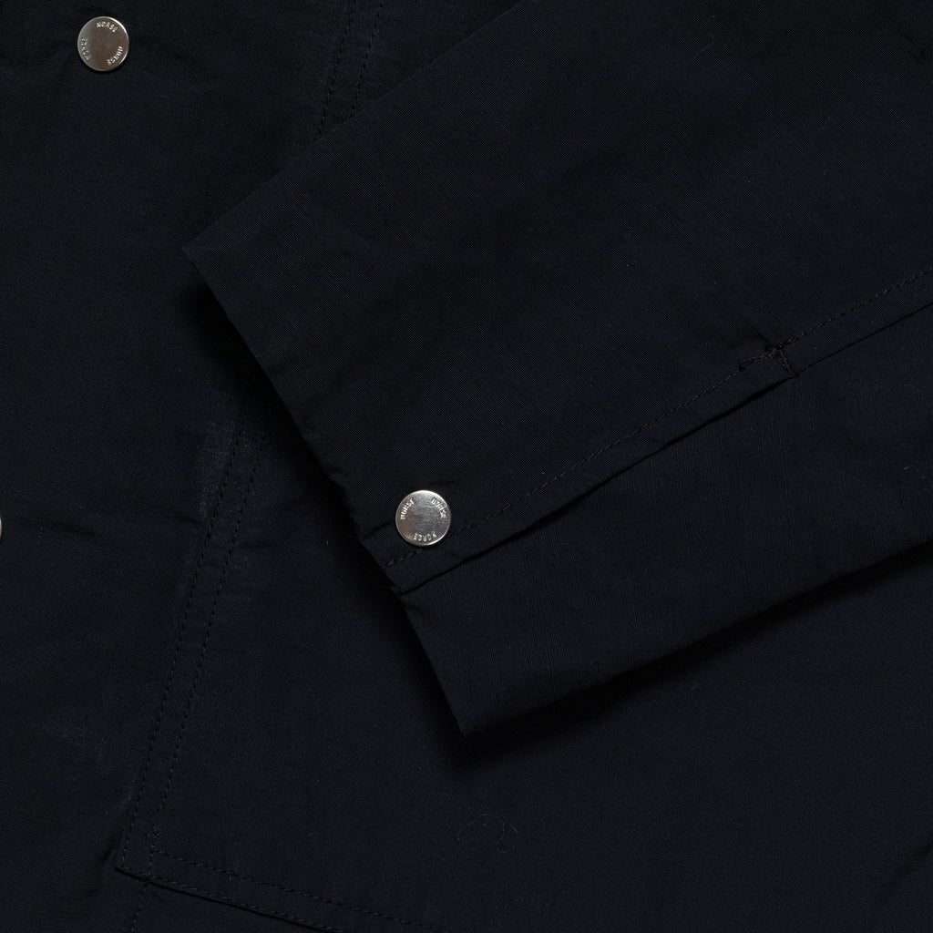 Pelle Waxed Nylon Insulated Jacket - Dark Navy