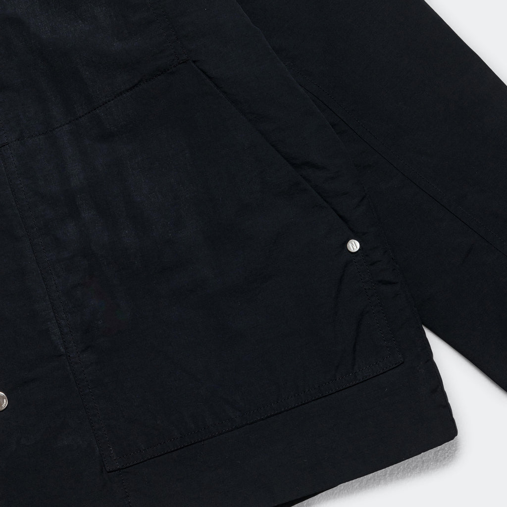 Pelle Waxed Nylon Insulated Jacket - Dark Navy