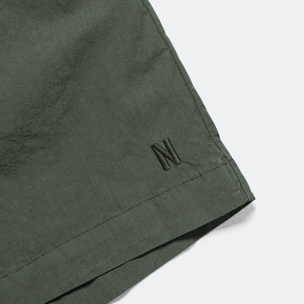 Per Cotton Tencel Shorts - Spruce Green