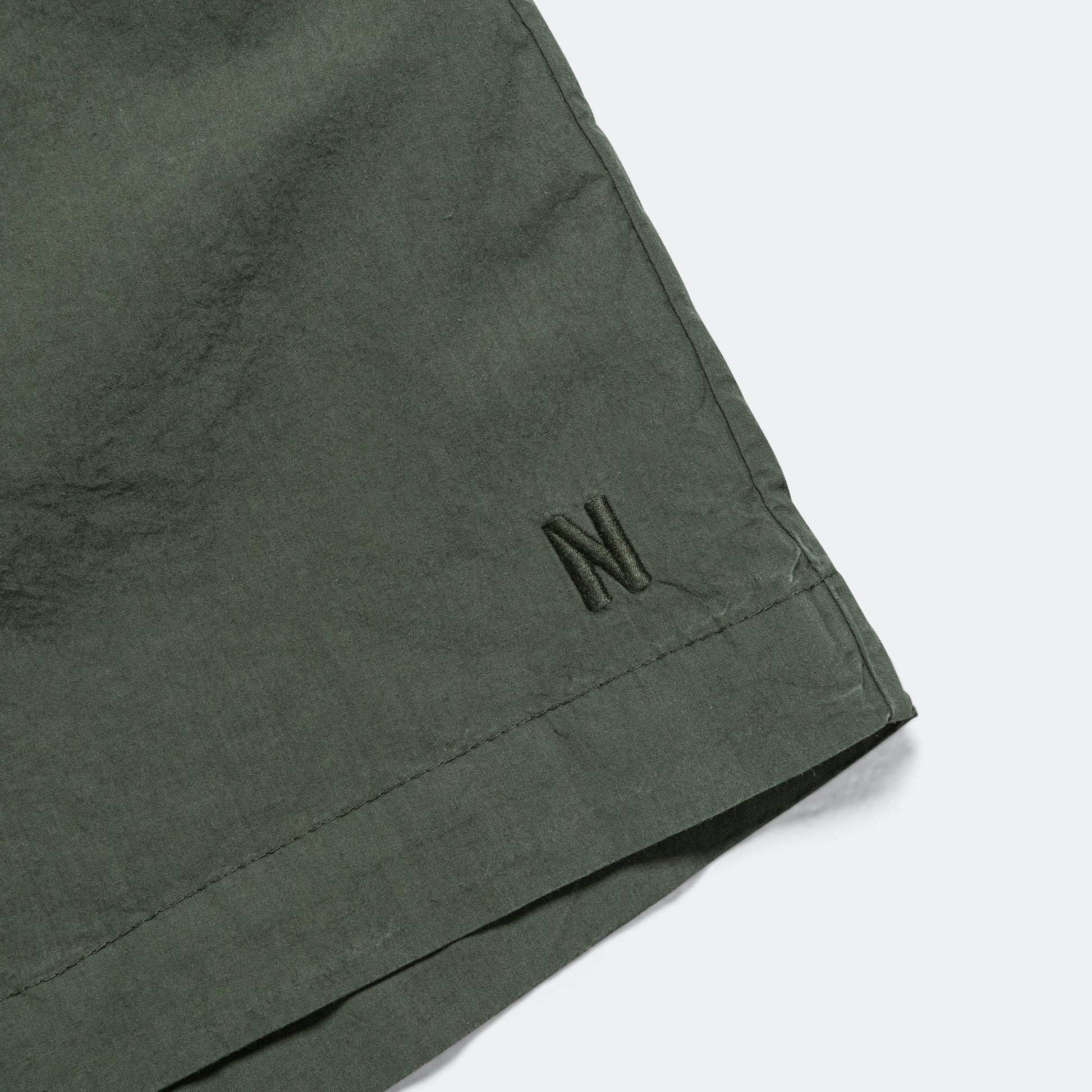 Per Cotton Tencel Shorts - Spruce Green