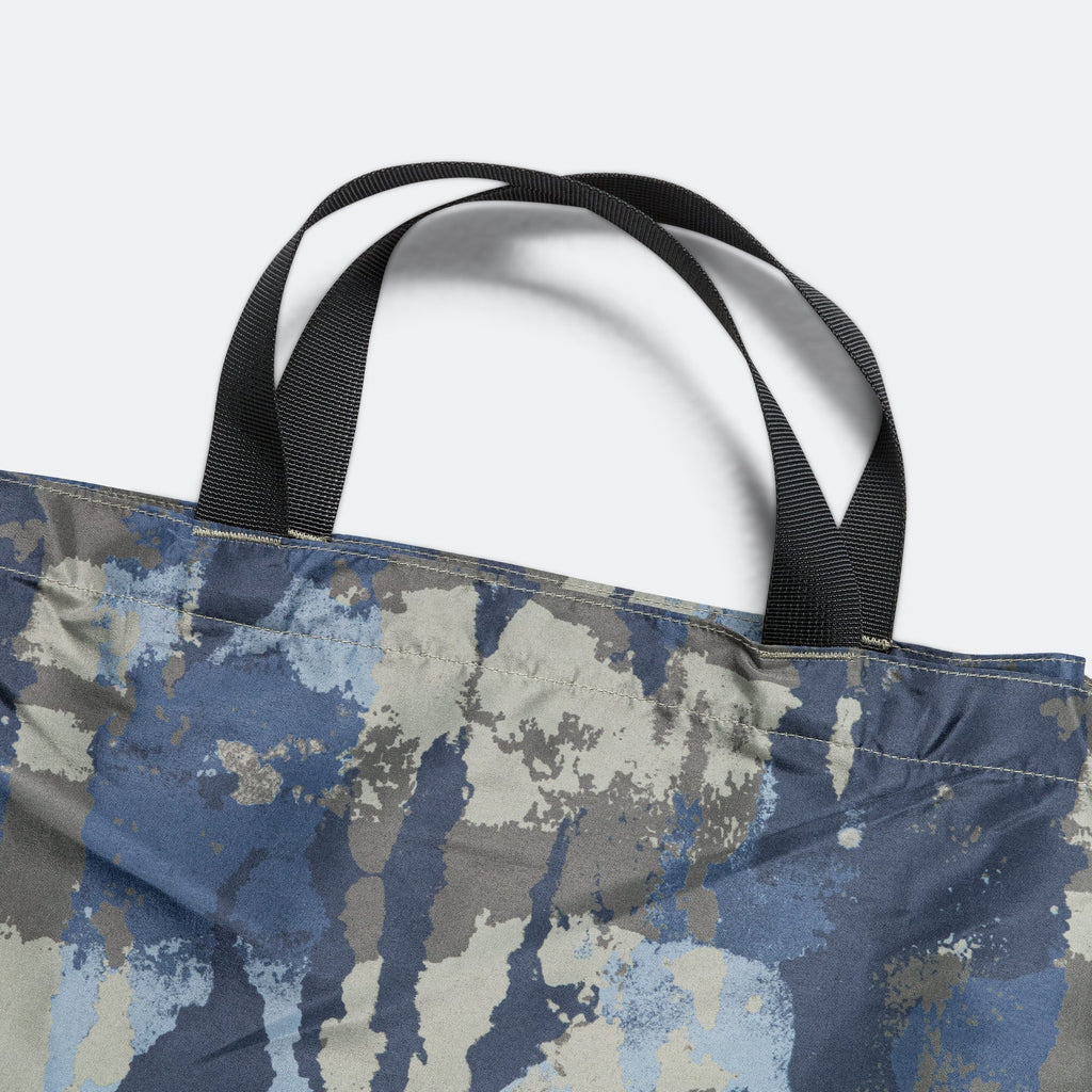 Print Technical Tote - Steel Blue
