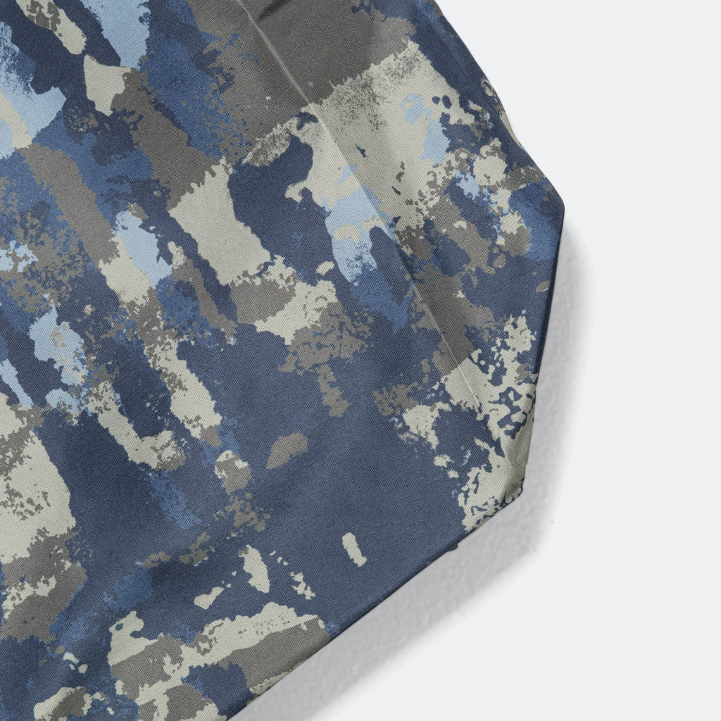 Print Technical Tote - Steel Blue