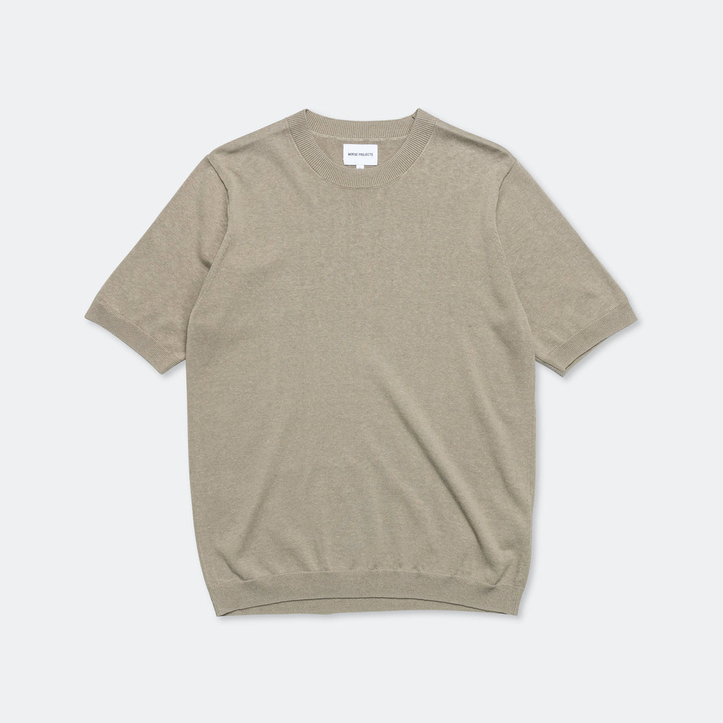 Rhys Cotton Linen T-Shirt - Clay