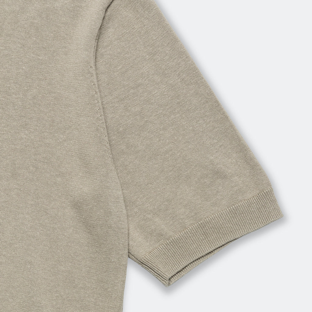 Rhys Cotton Linen T-Shirt - Clay