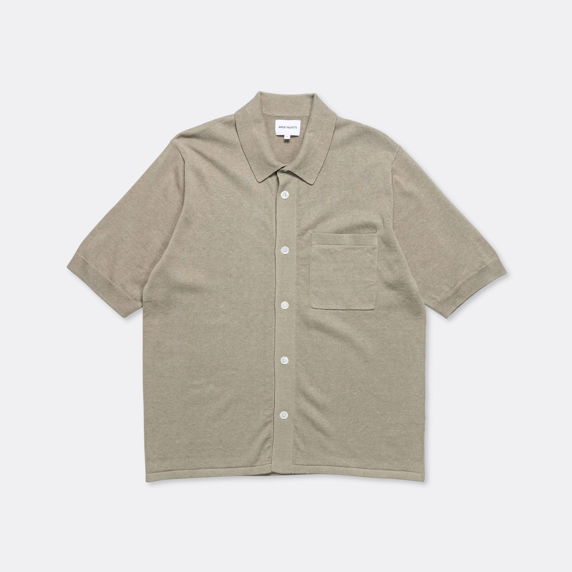 Rollo Cotton Linen SS Shirt - Clay