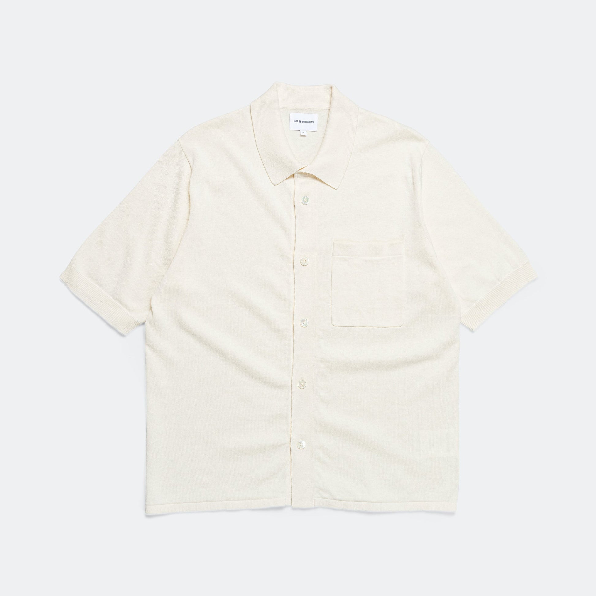Rollo Cotton Linen SS Shirt - Kit White