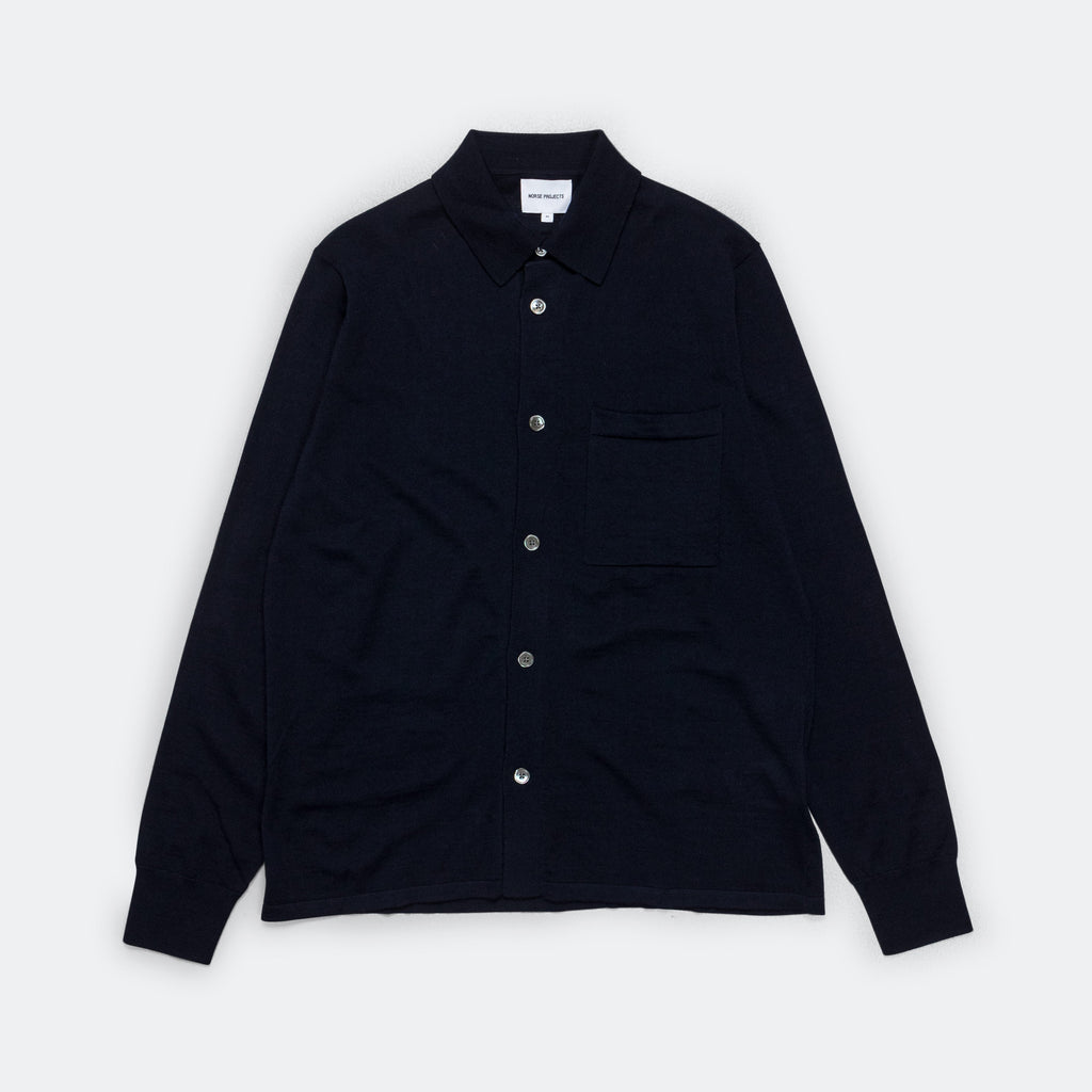 Rollo Tech Merino Shirt - Dark Navy