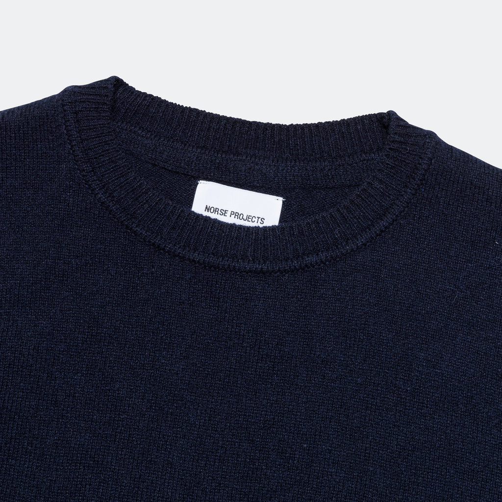 Sigfred Lambswool Sweater - Dark Navy