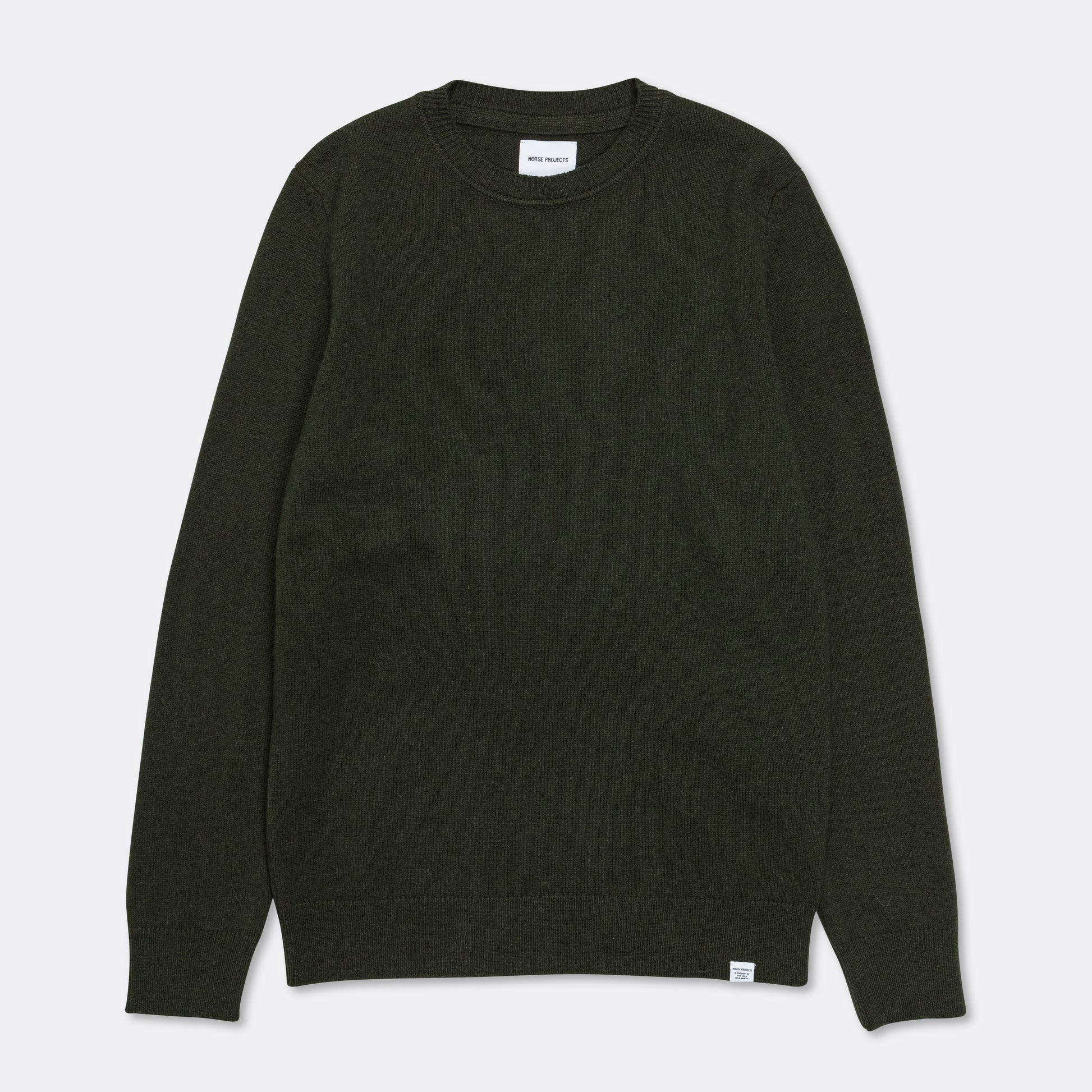 Sigfred Merino Lambswool Sweater - Army green