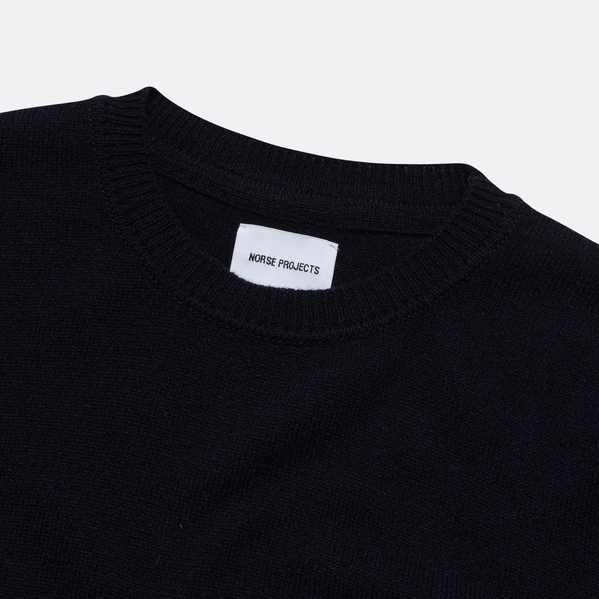 Sigfred Merino Lambswool Sweater - Dark Navy