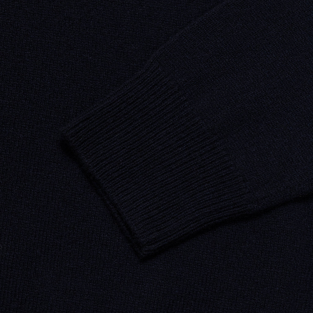 Sigfred Merino Lambswool Sweater - Dark Navy