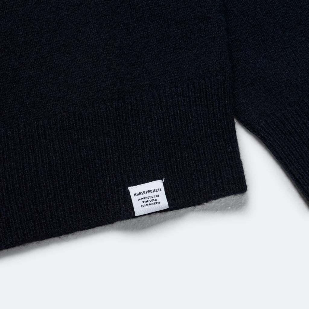 Sigfred Merino Lambswool Sweater - Dark Navy