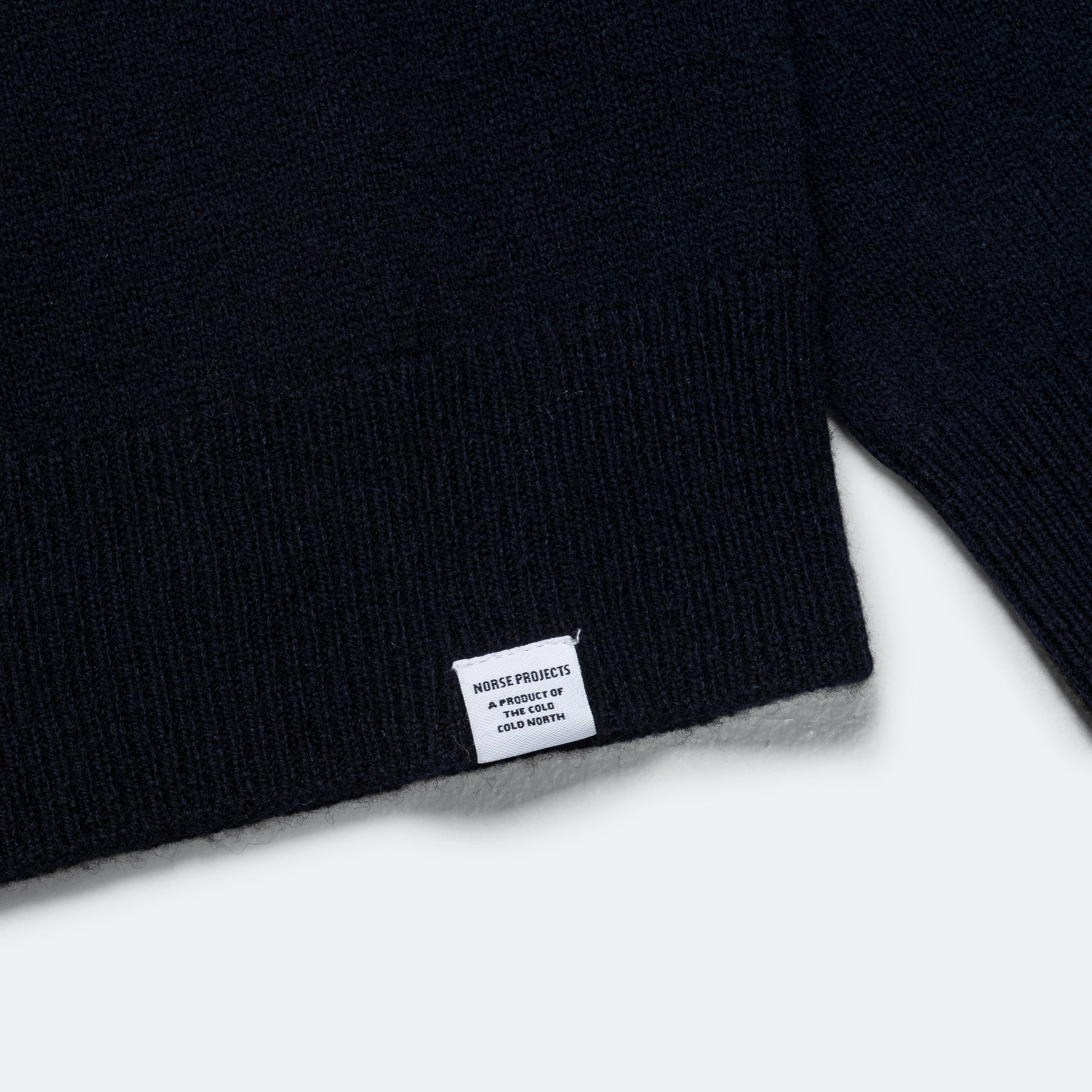 Sigfred Merino Lambswool Sweater - Dark Navy
