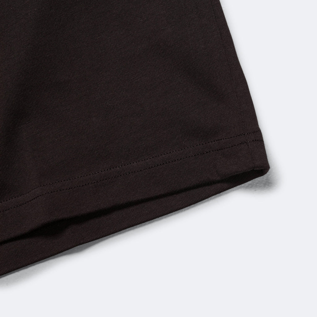 Simon Loose Organic Heavy Jersey N Logo T-Shirt - Espresso