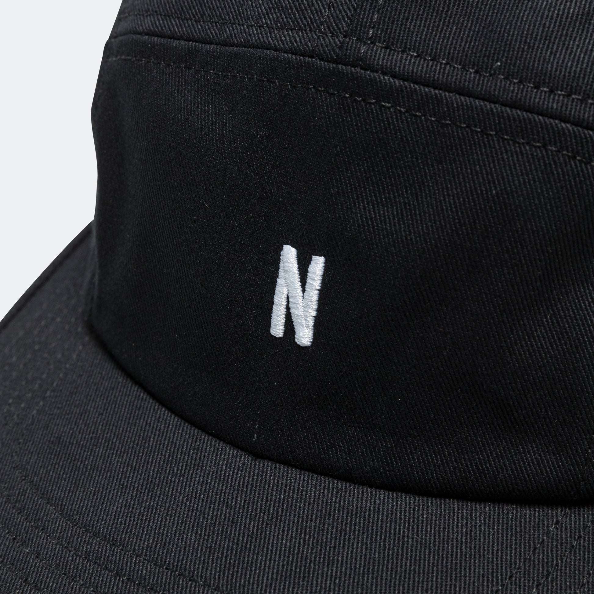 Twill 5 Panel Cap - Black